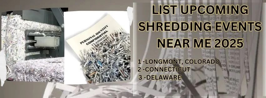 List Upcoming Shredding Events Near Me 2025