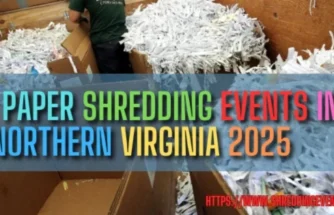 Free Paper Shredding Events in Northern Virginia 2025